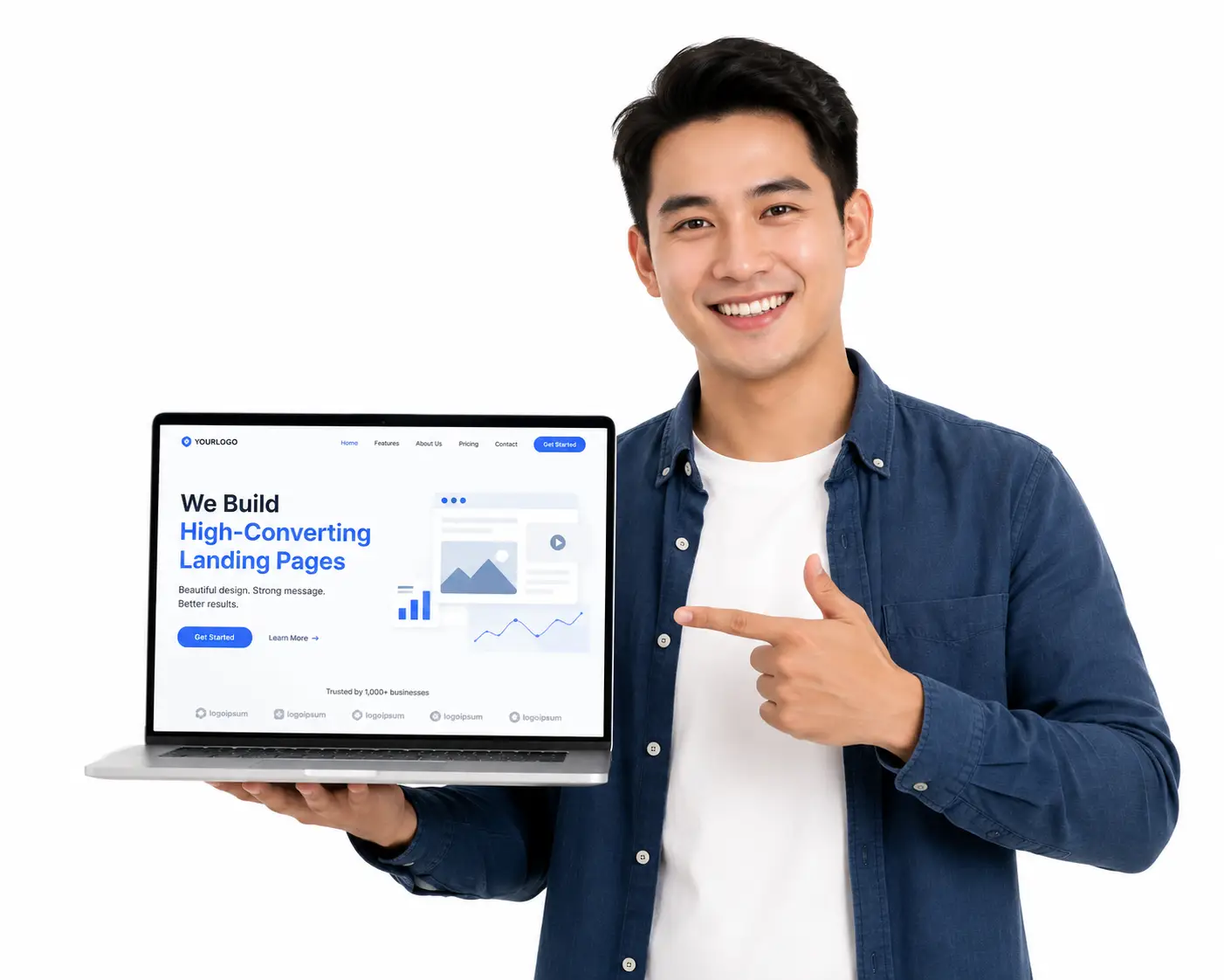 man using computer